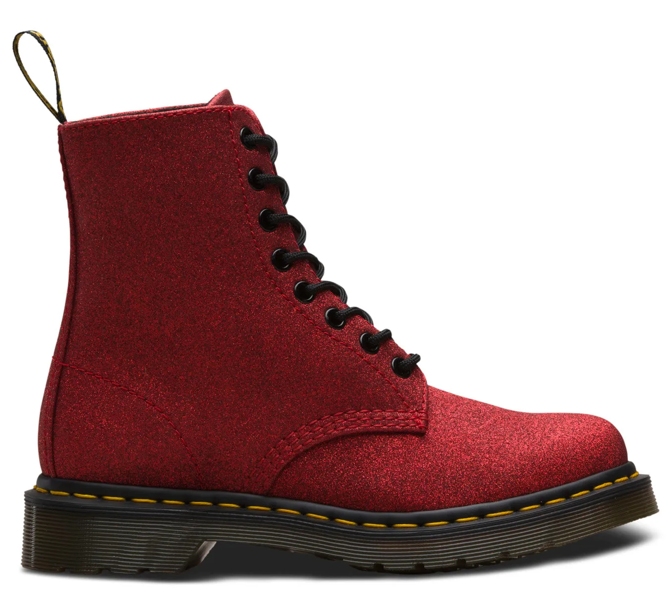 1460 Red Pascal Fine Glitter Boots