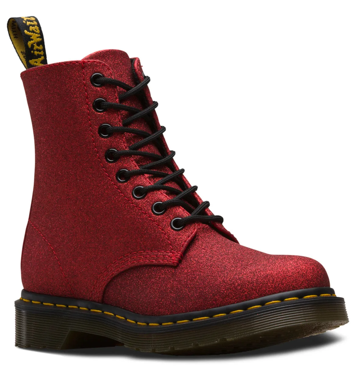 1460 Red Pascal Fine Glitter Boots