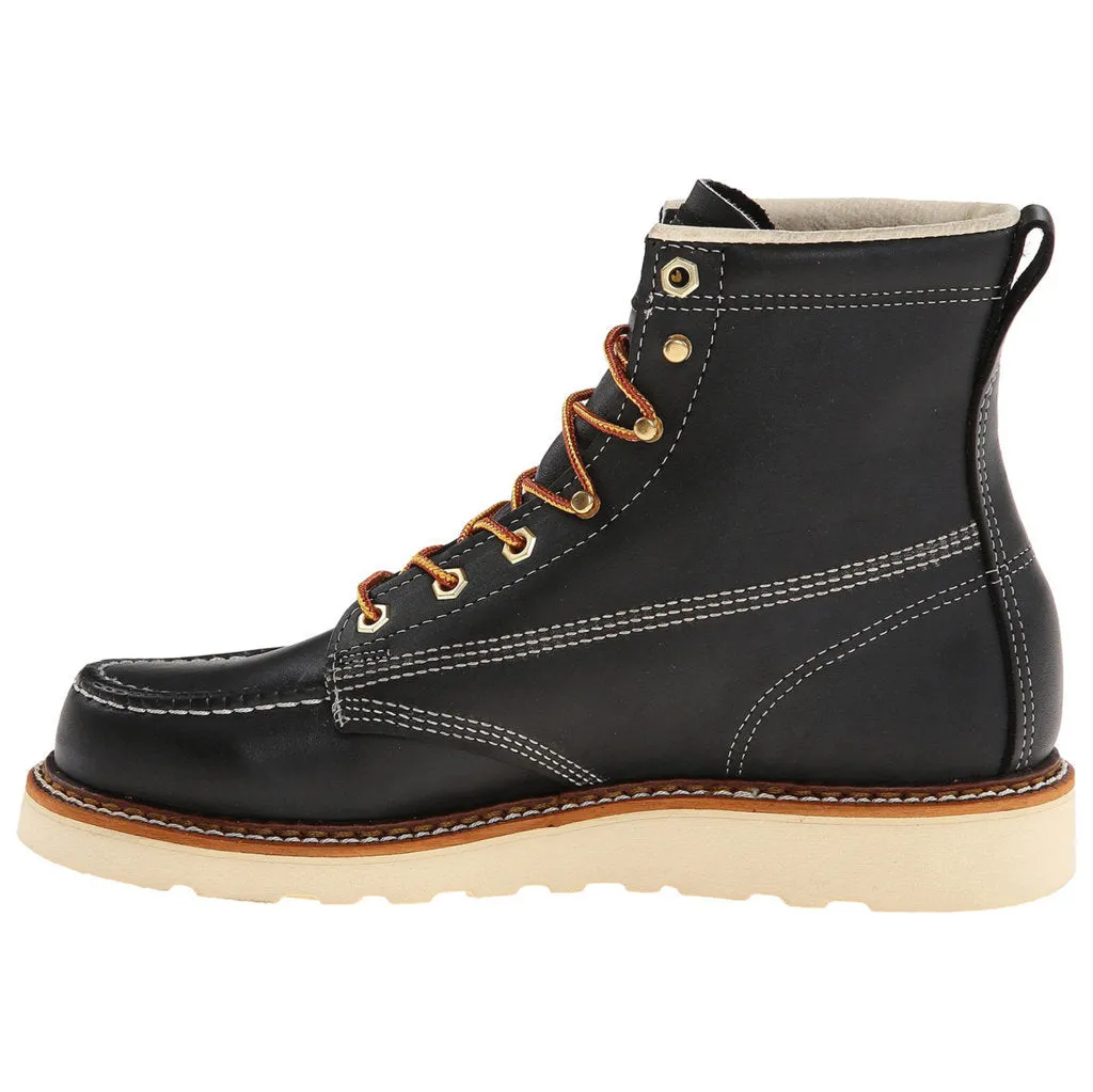 6 Inch Moc Toe Safety Toe Leather Men's Work Boots