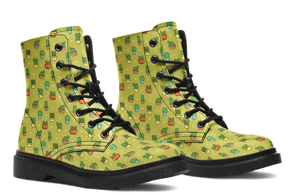 8 Bit Potted Plants Boots