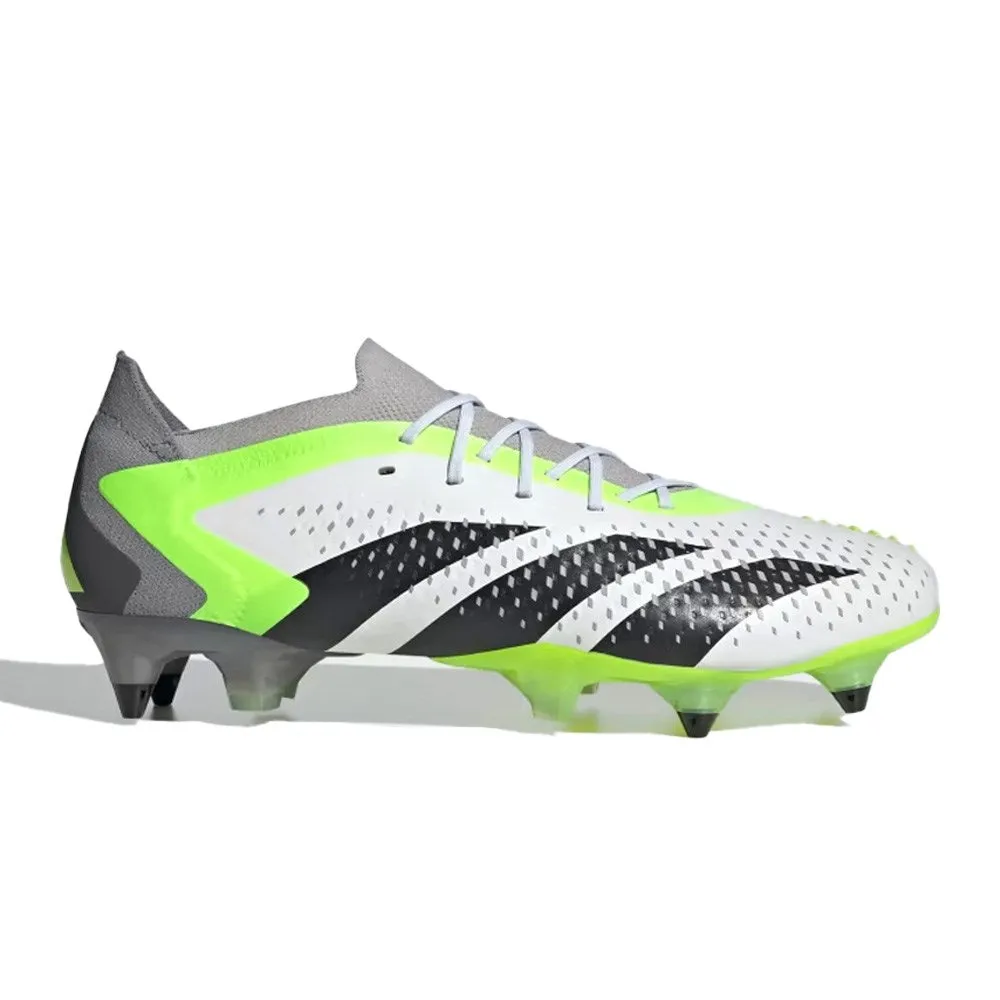 Adidas Predator Accuracy.1 Low SG Football Boots (White/Black/Lucid Lemon)