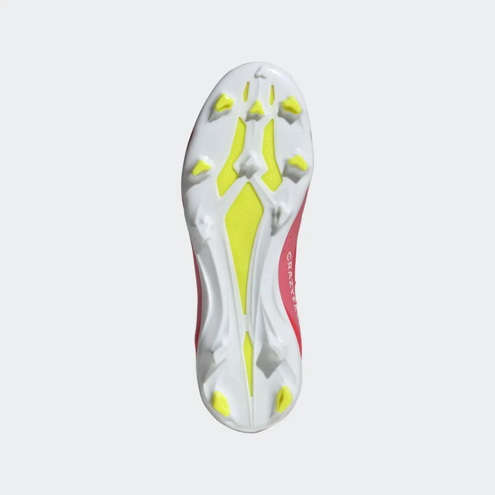 Adidas X Crazyfast League FG Jnr Football Boots (Solar Red/White/Yellow)