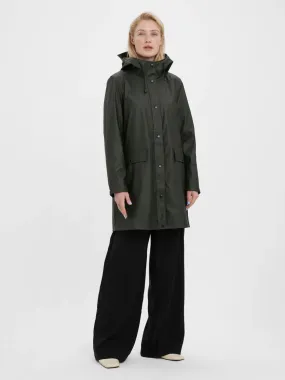 Asta 3/4 Teddy Lined Raincoat - Peat