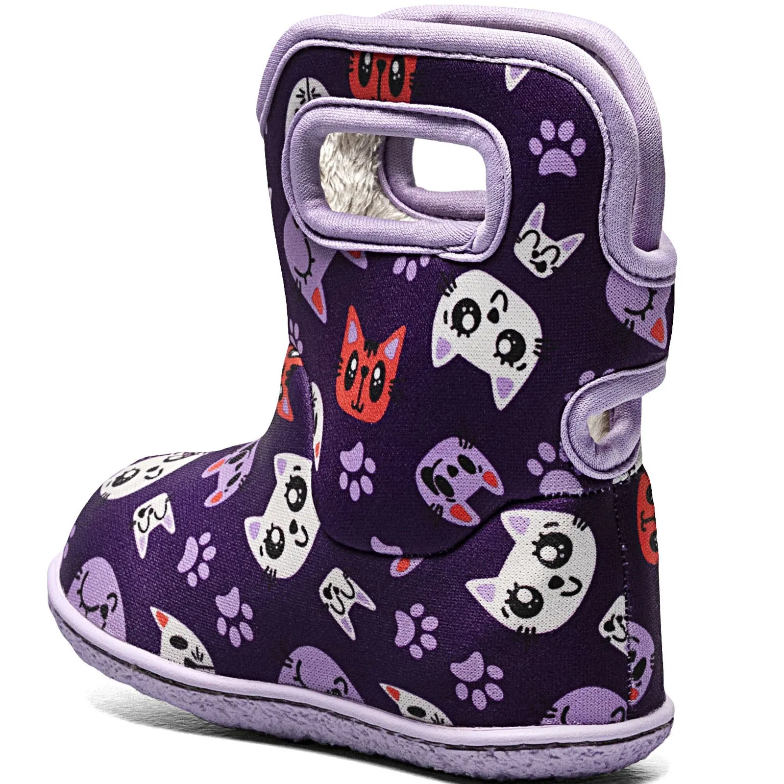 Baby BOGS Kitties Waterproof Rain Boots - Purple