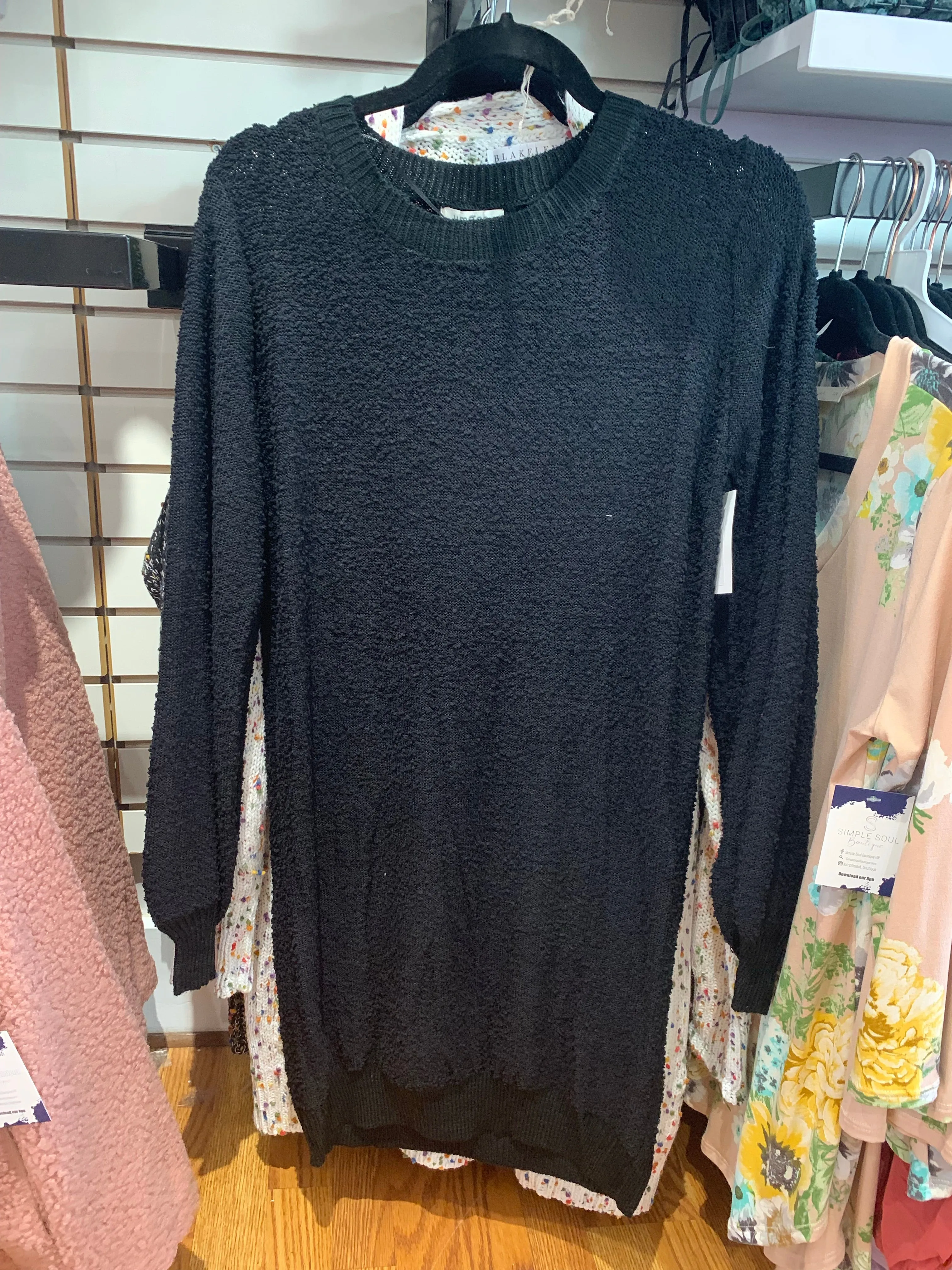 Black Evening Sweater Dress