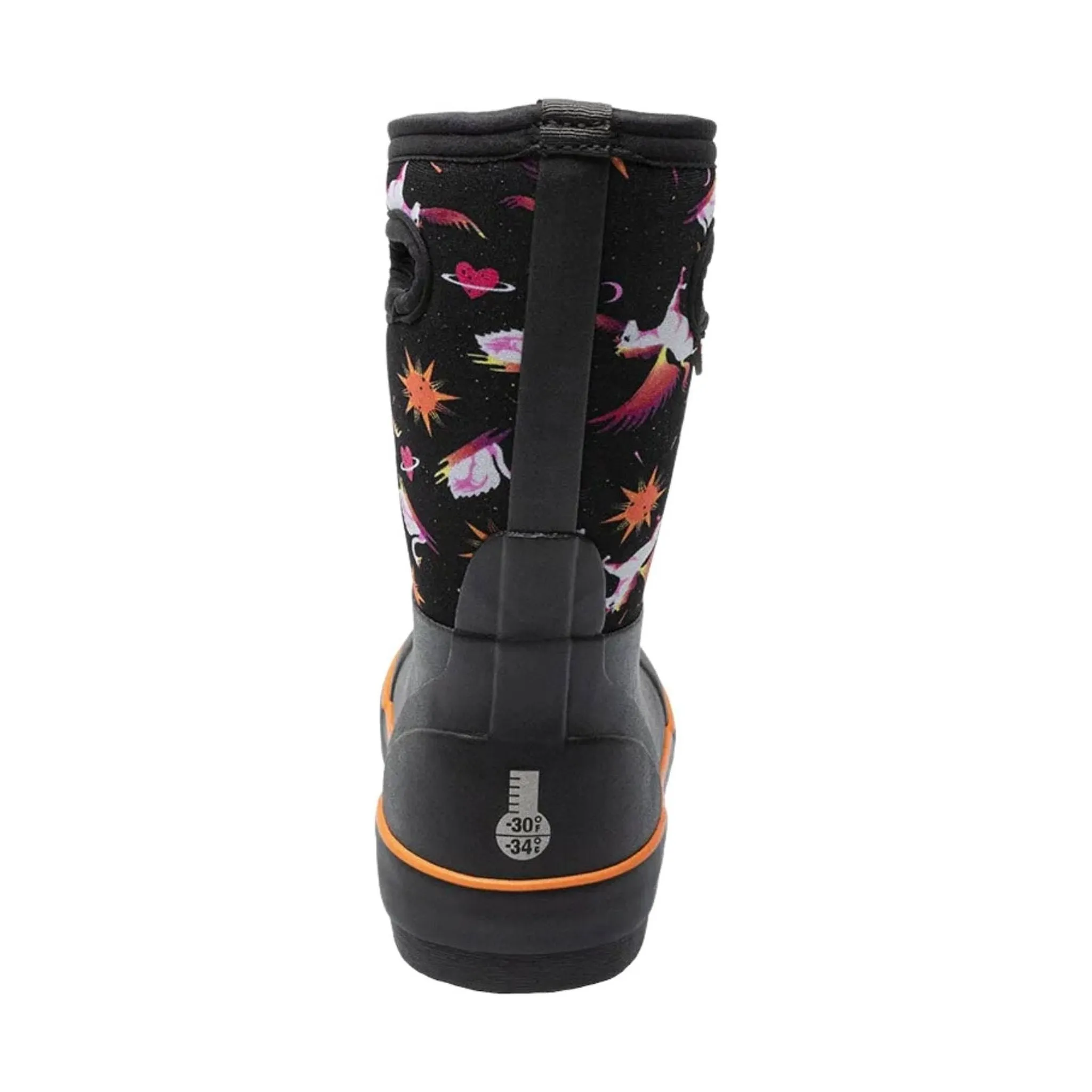 Bogs Kids' Classic II Space Pegasus Rain Boots - Black Multi