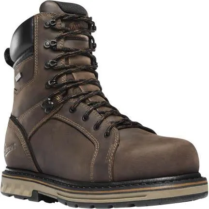 Danner Men's Steel Yard 8" Steel Toe WP Work Boot - Brown - 12534