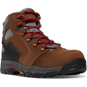 Danner Men's Vicious 4.5" Plain Toe WP Slip Resist Work Boot -Brown- 13881