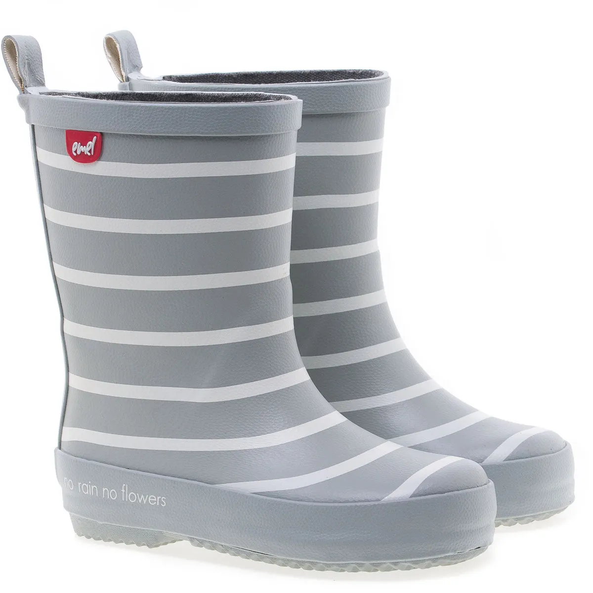 Emel rainboots grey striped (K100-9)