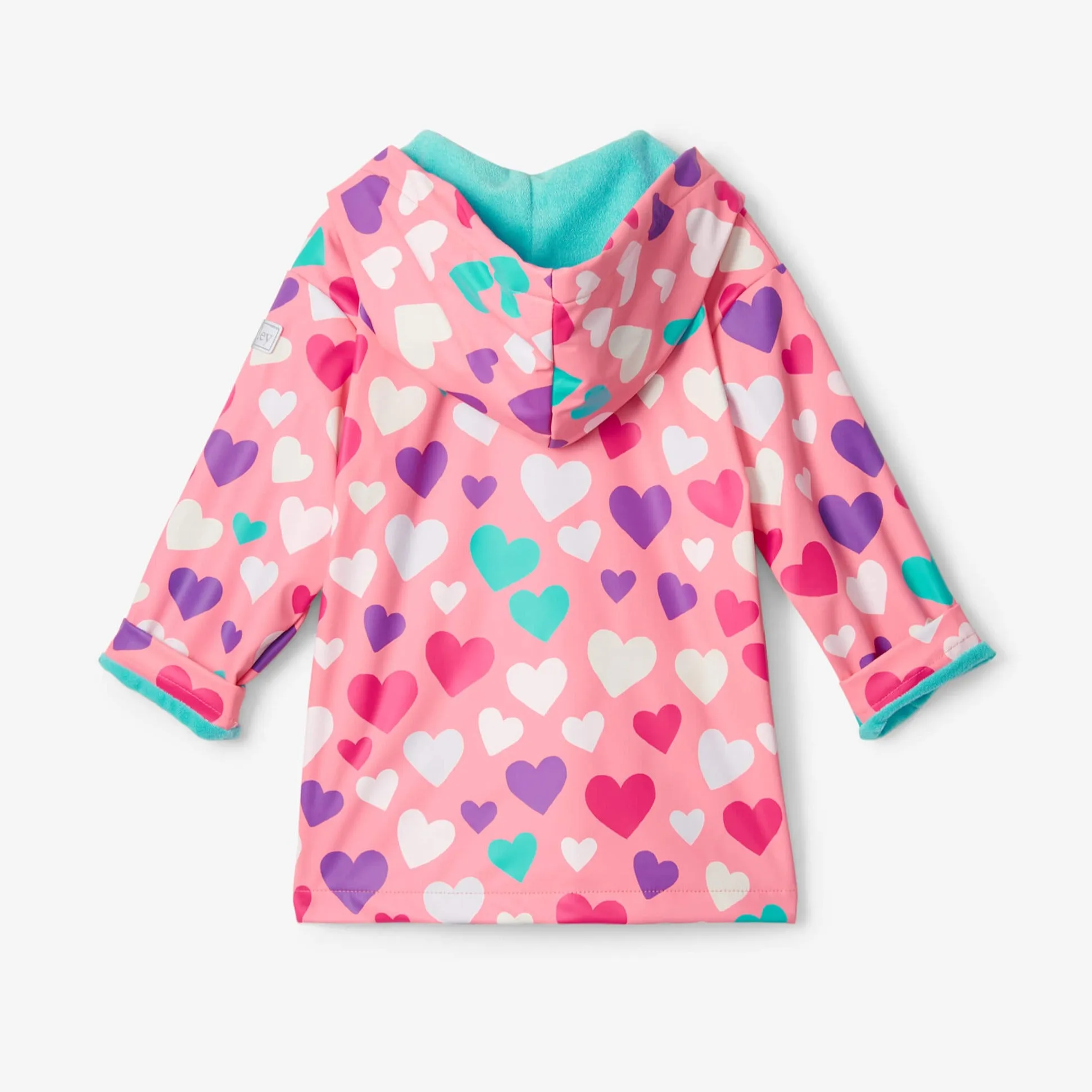 Hatley Colourful Hearts Colour Changing Raincoat