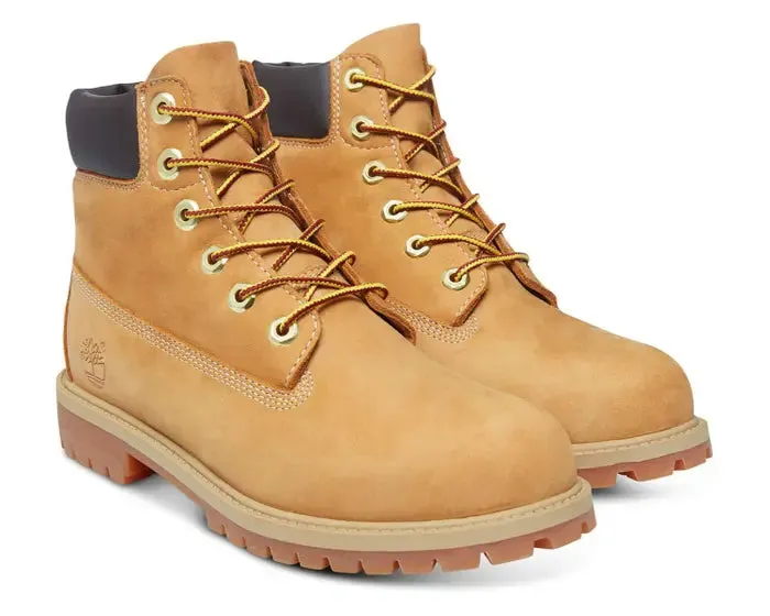 Junior 6-Inch Premium Waterproof Boot - Wheat Nubuck