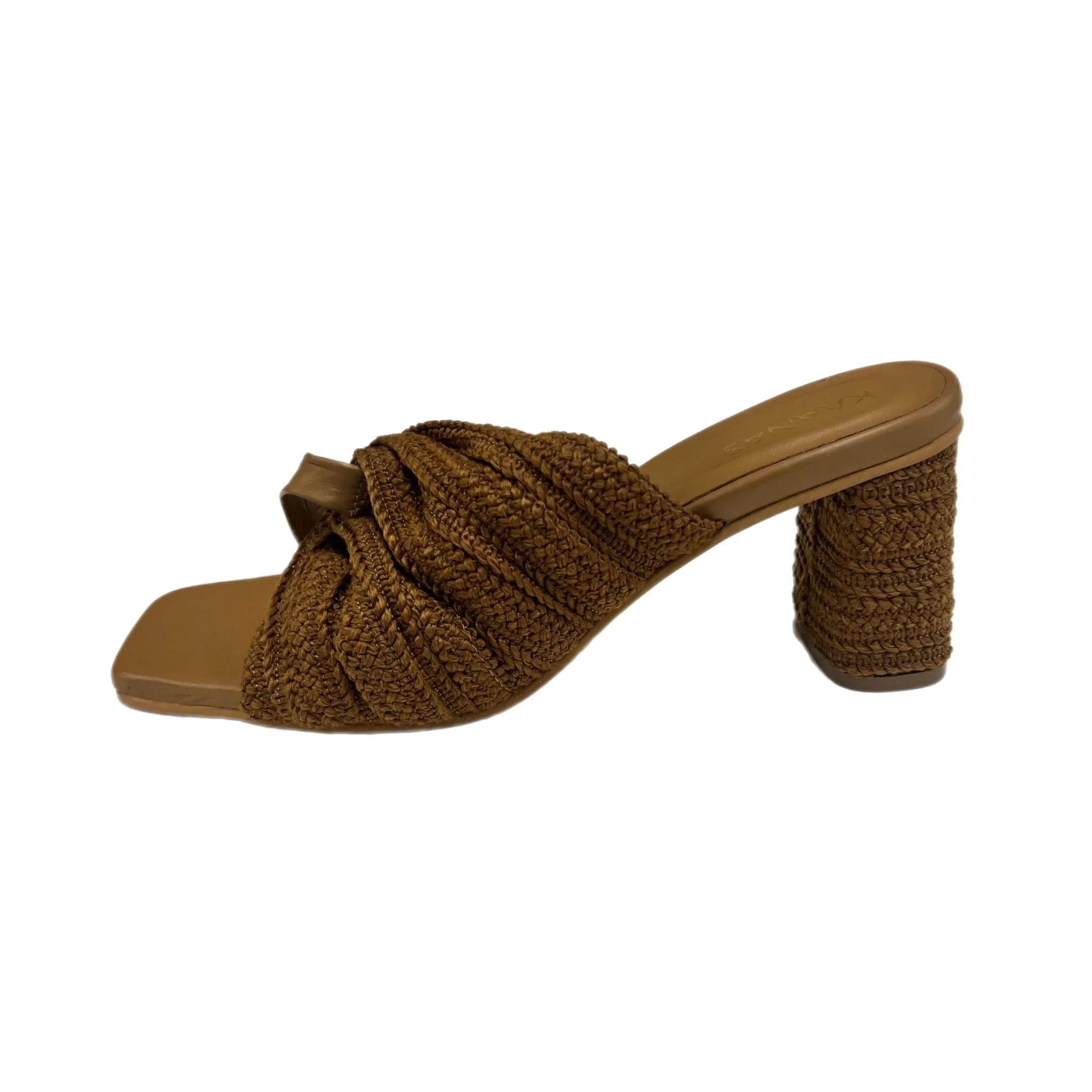 Kaanas - Tenorio Asym Textured Heel - CARAMEL