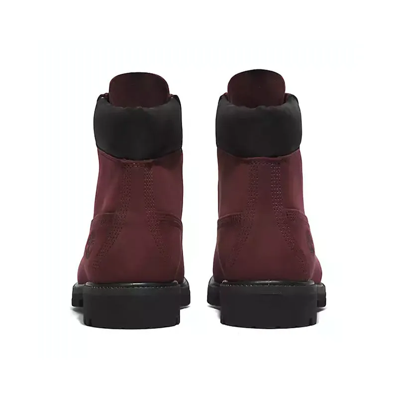 Men's 6" Premium Waterproof Burgundy Nubuck