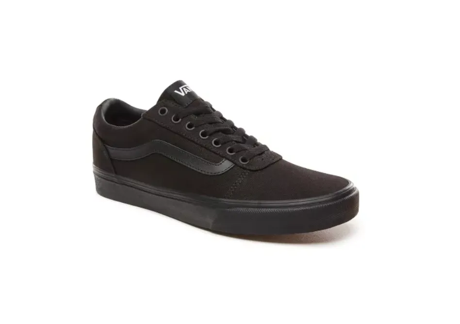 Mens ALL Black Vans Ward Old Skool Styling School Shoes