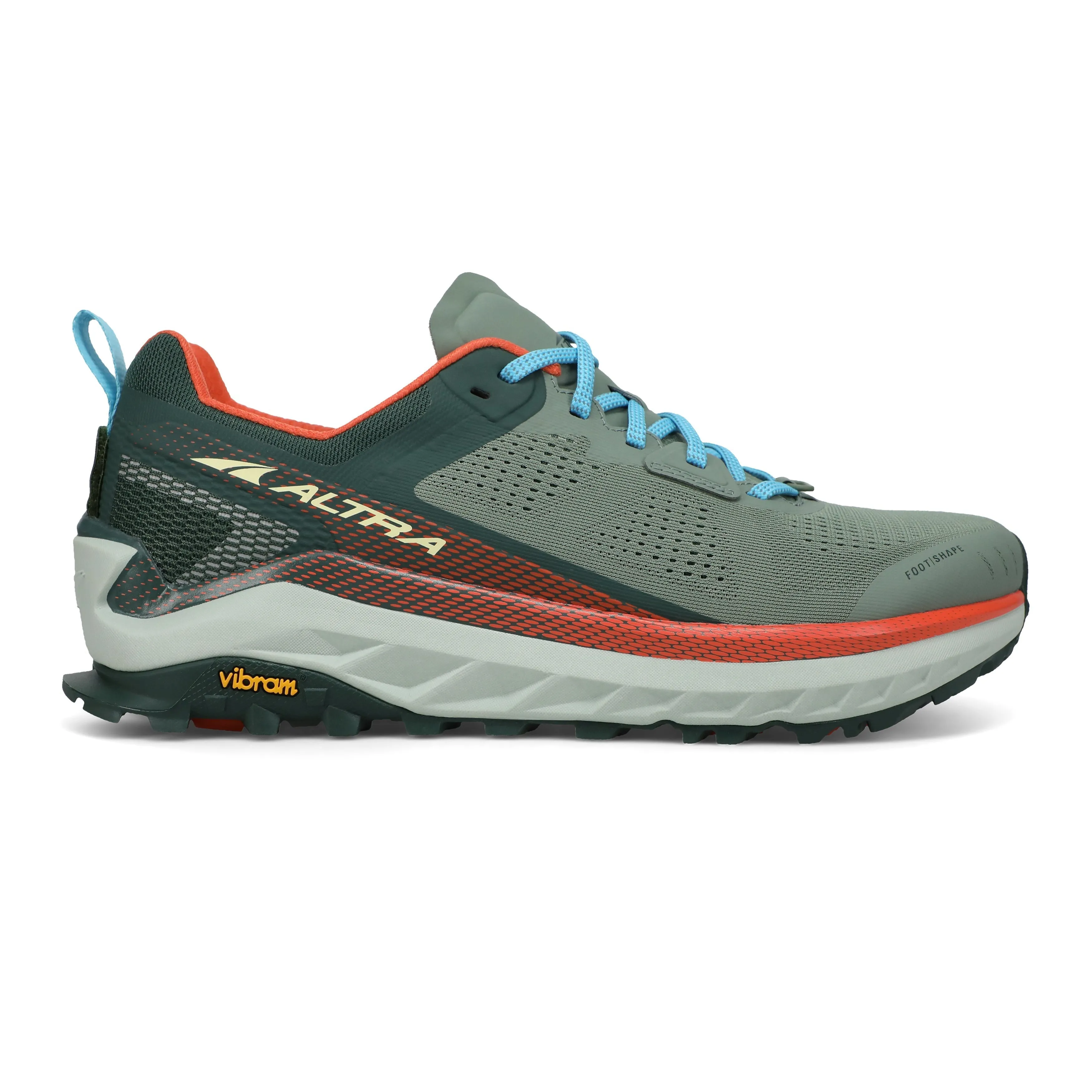 Men's Altra Olympus 4, Green/Orange, 11.5 D Medium