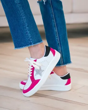 Miel Sneakers - Fuchsia & Silver