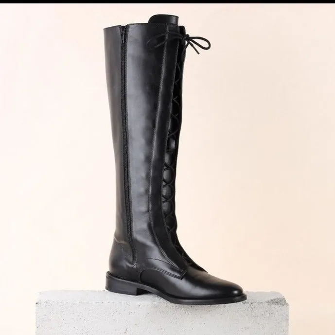 Milano Tall - Black Leather