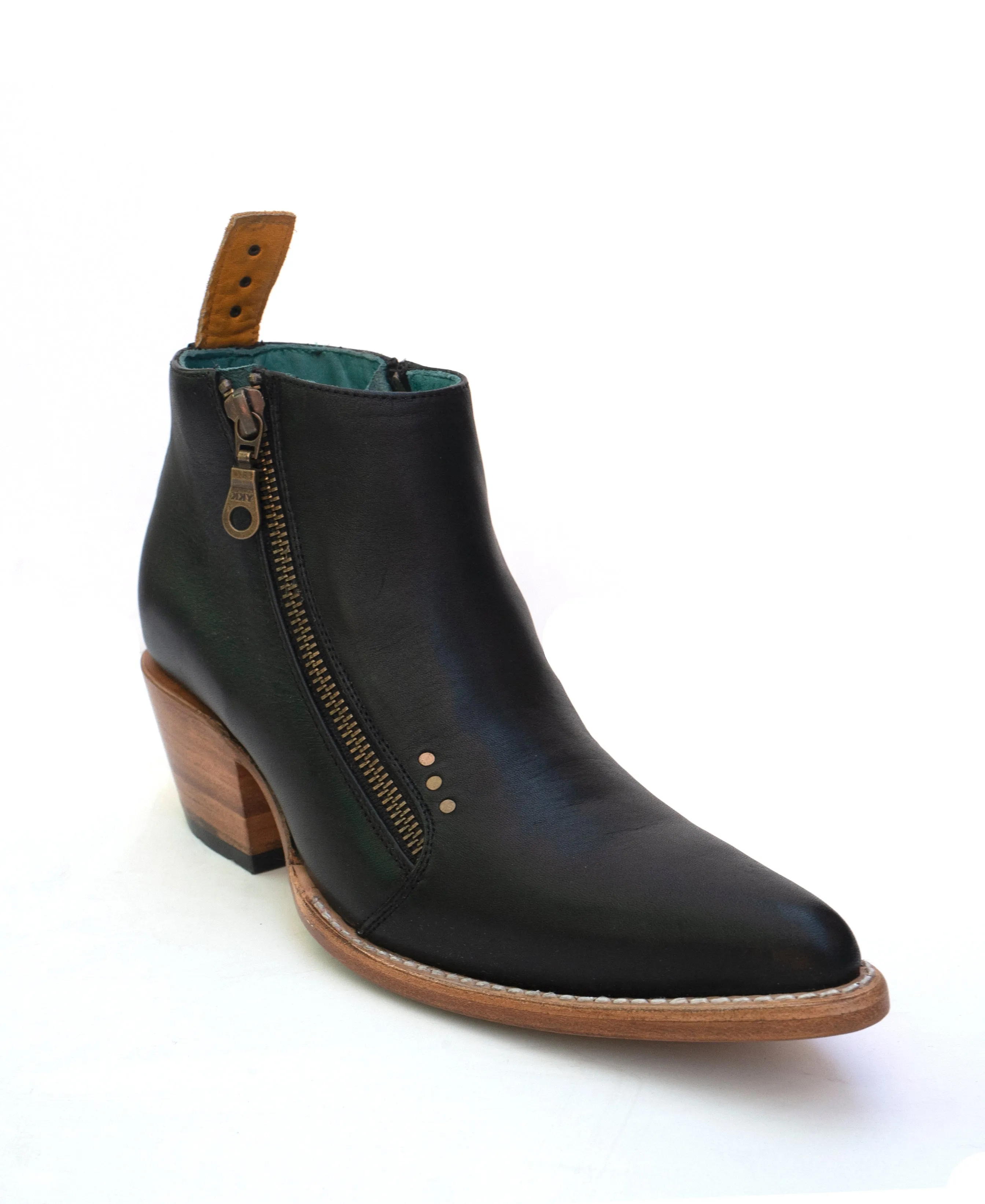 No.2005 FREEWAY ankle zip boot Black