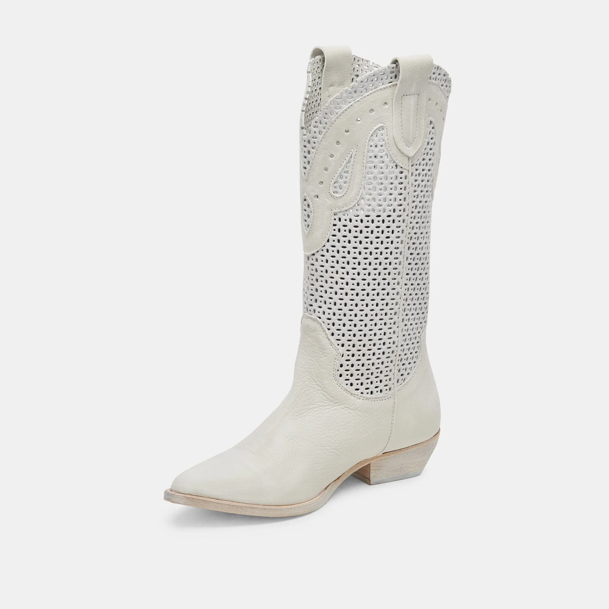 RANCH BOOTS IVORY LEATHER