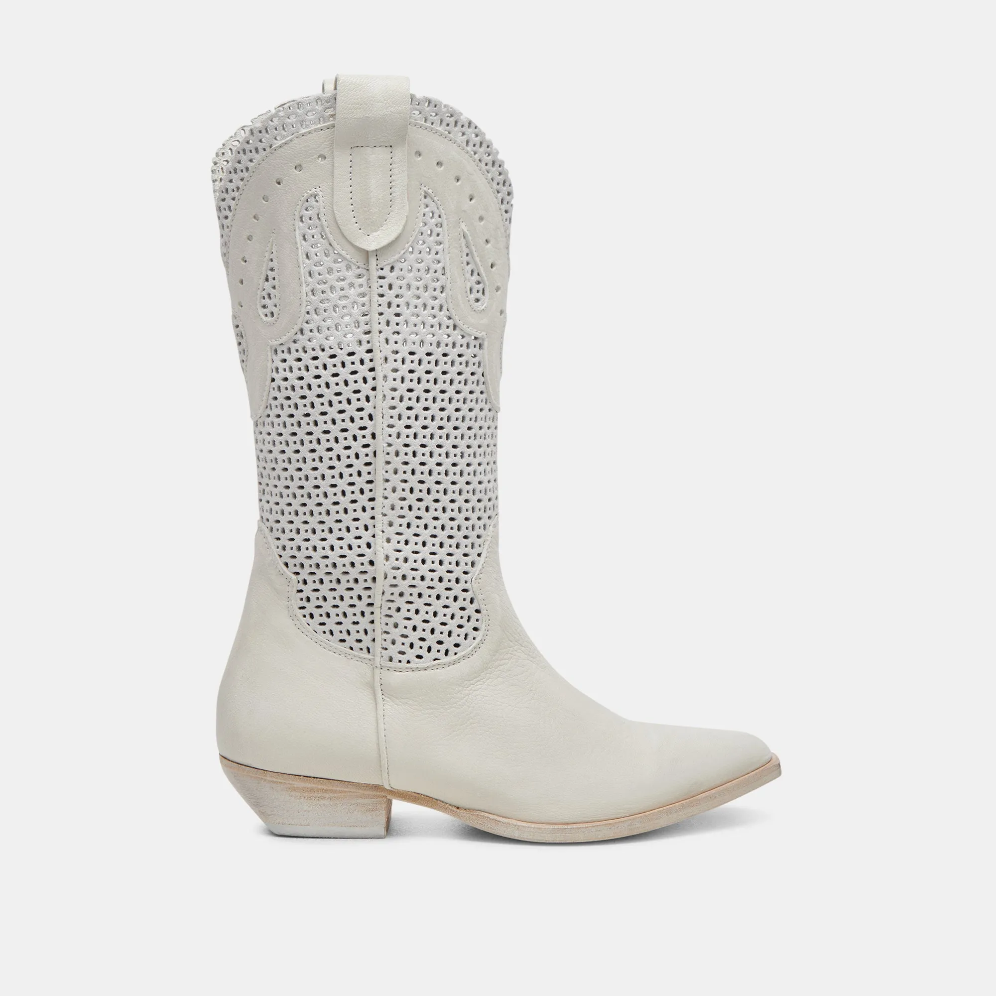 RANCH BOOTS IVORY LEATHER