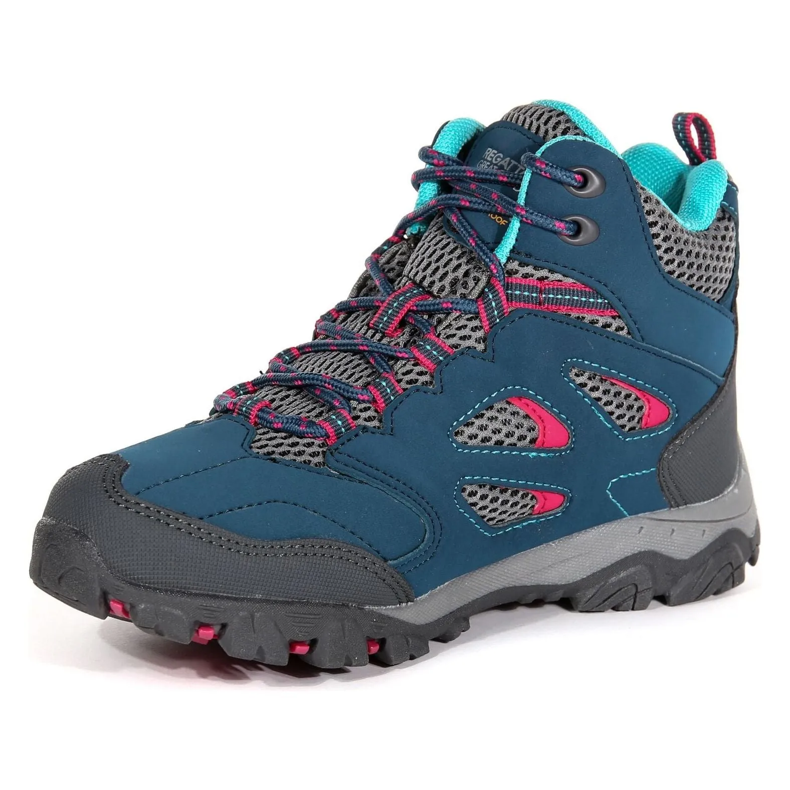 Regatta Holcombe Mid Waterproof Junior Walking Boots - Blue