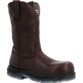 Rocky Men's Forge Wellington 11" WP Comp Toe Work Boot -Brown- RKK0389