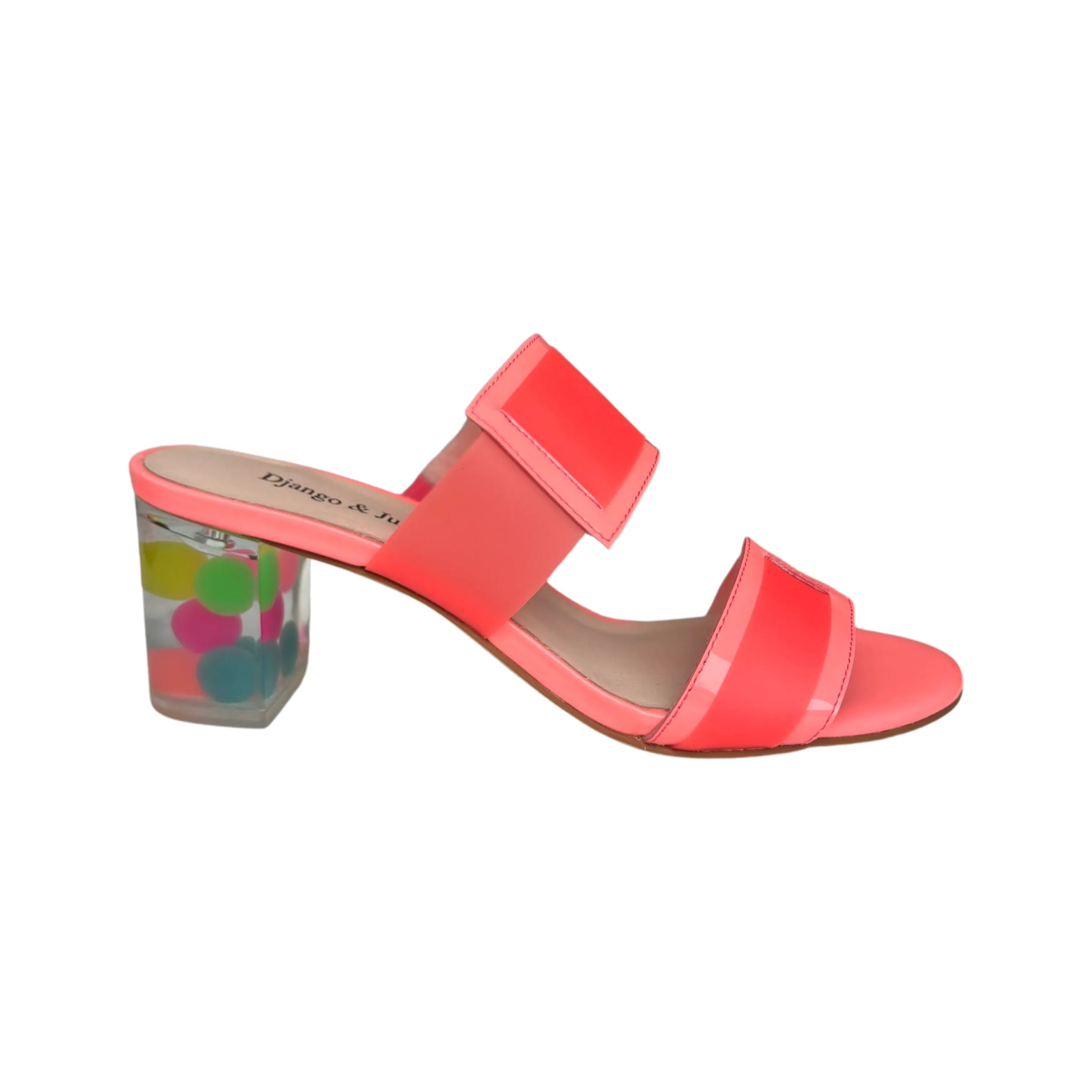 Sistel Neon Pink Bubble Heel Slide