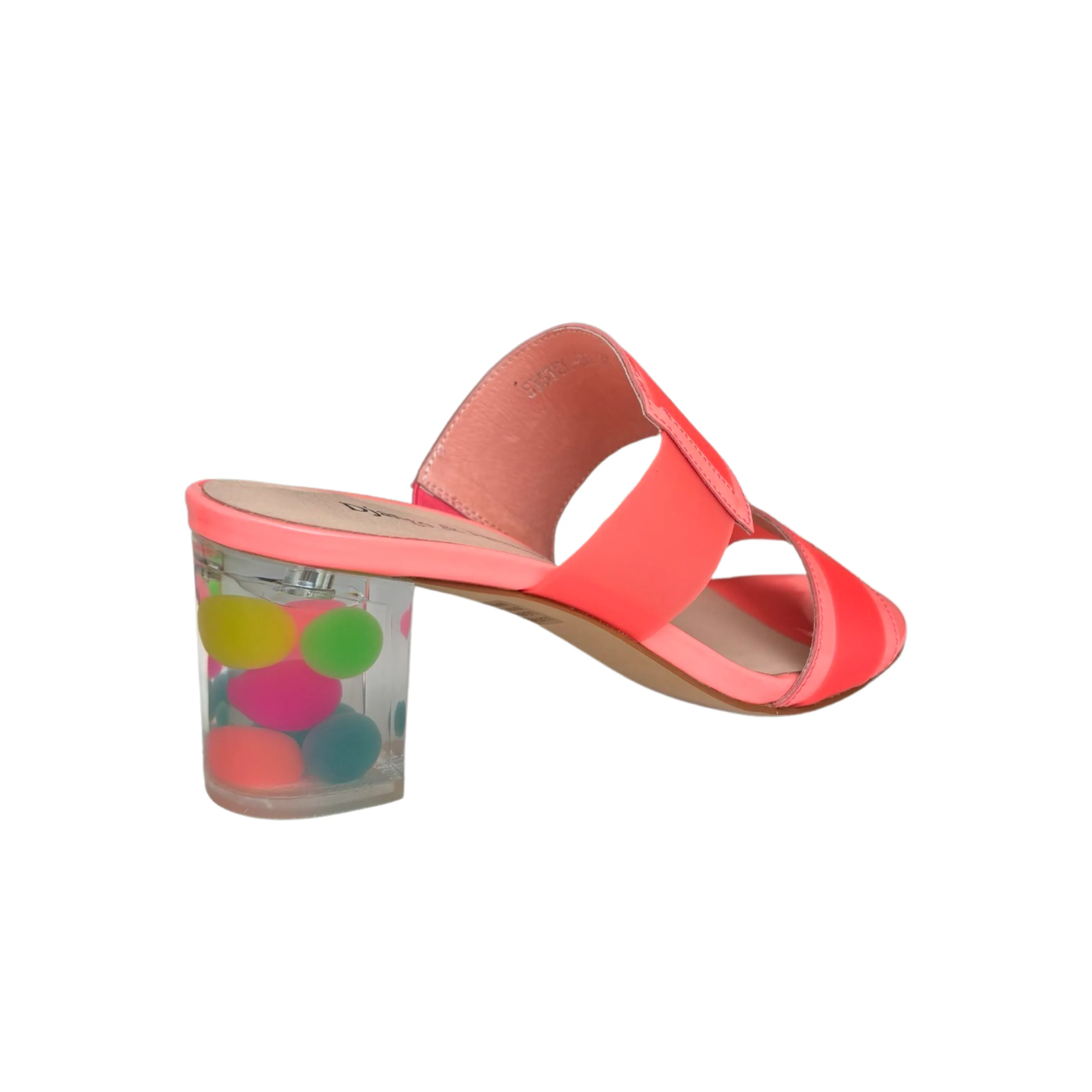 Sistel Neon Pink Bubble Heel Slide