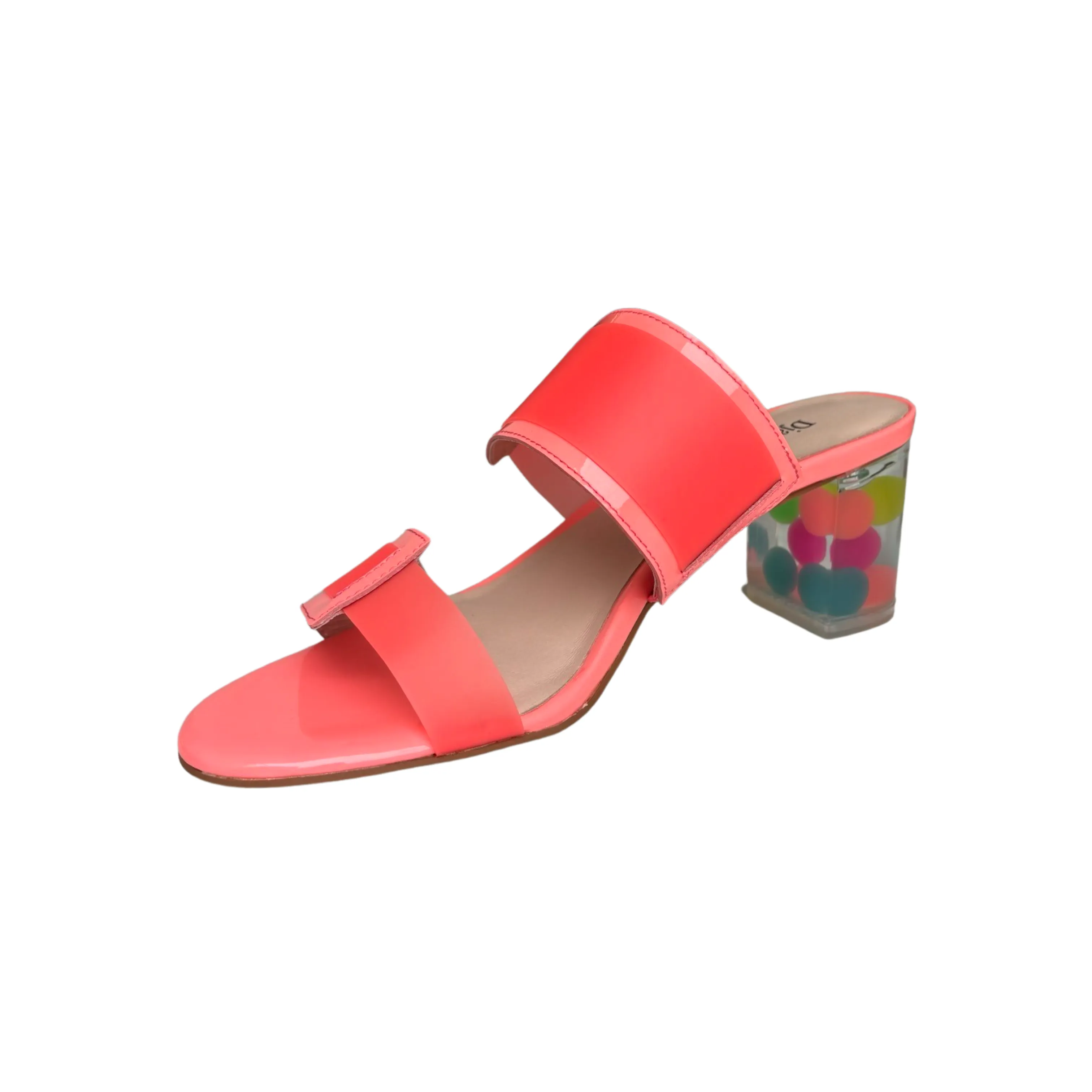 Sistel Neon Pink Bubble Heel Slide