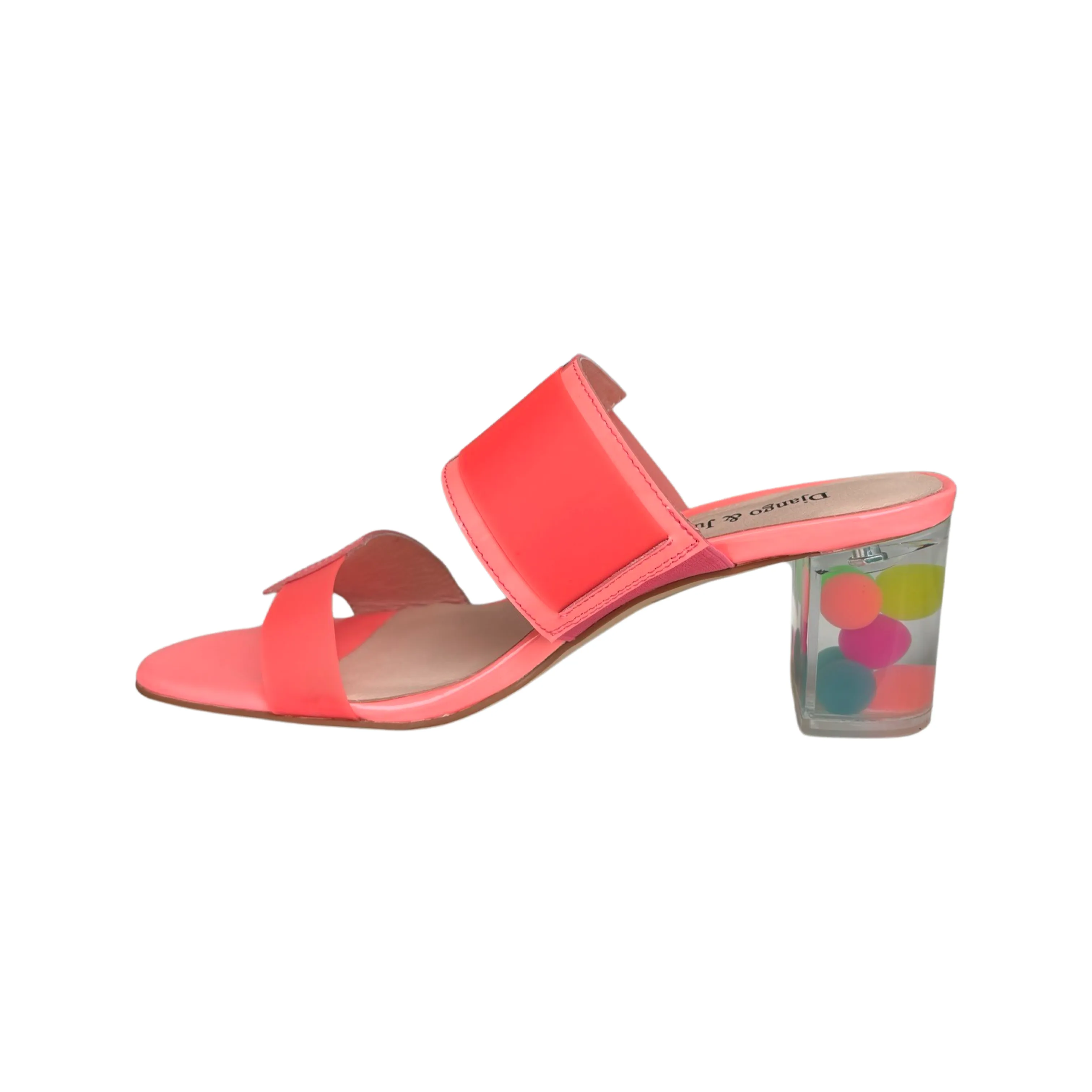 Sistel Neon Pink Bubble Heel Slide