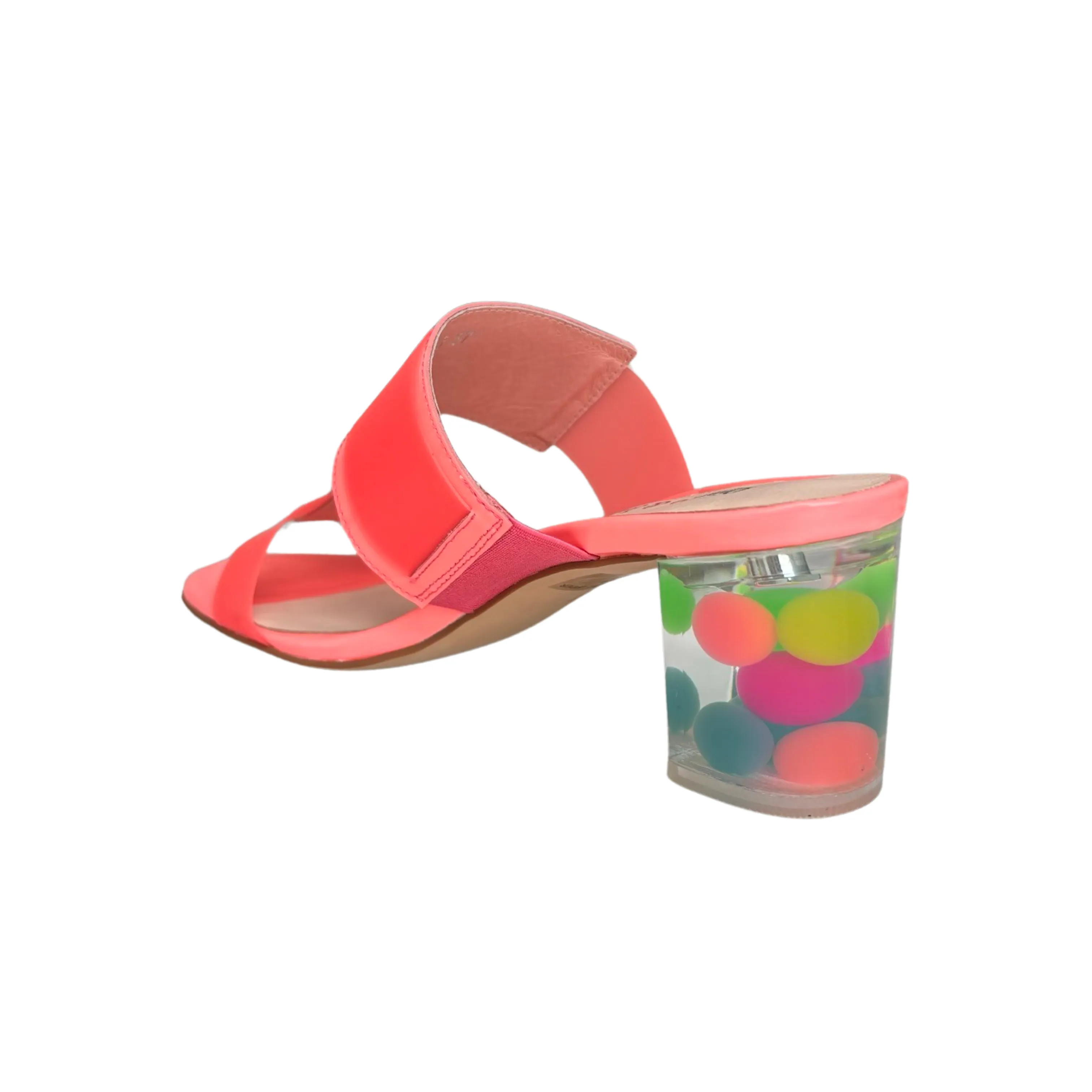 Sistel Neon Pink Bubble Heel Slide