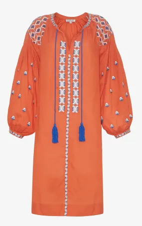 Tallulah Kaftan Dress | Rust