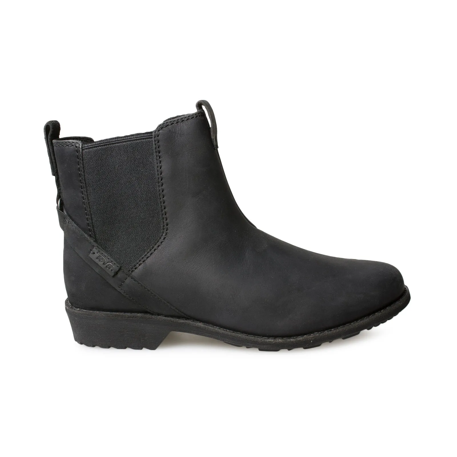 Teva Ellery Pull On Waterproof Black Boots - Women's